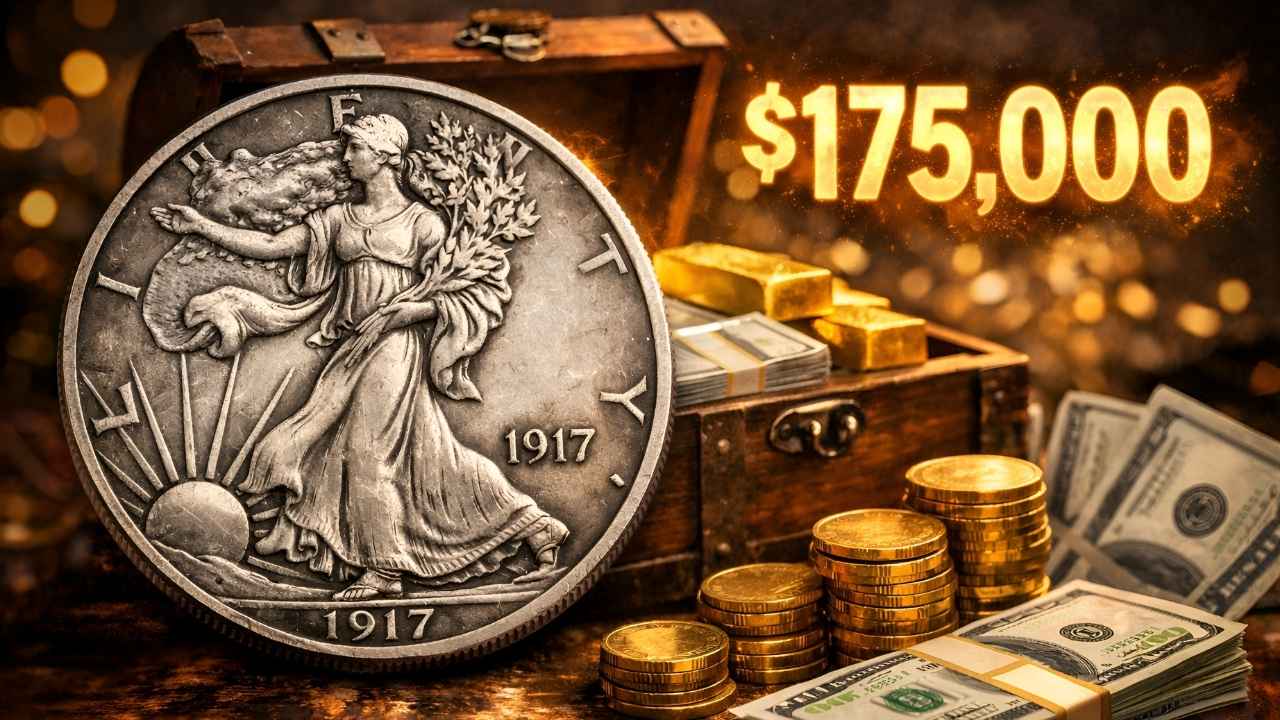 1917 Walking Liberty Half Dollar Value – Worth Up to $175,000